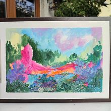 Il mio progetto del corso: Pittura acrilica passo dopo passo: crea paesaggi incredibili. Un projet de Illustration traditionnelle, Peinture, Peinture acr, lique , et Carnet de croquis de giobonsi - 17.09.2023