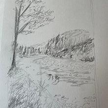 My project for course: Painting Realistic Watercolor Landscapes. Un proyecto de Bellas Artes, Pintura, Bocetado, Ilustración naturalista				 y Pintura a la acuarela de Barb Weaver - 18.09.2023