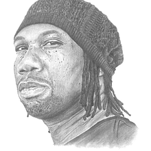 Hiperrealismo Krs One. Een project van Tekening met potlood van Harold Ordóñez Contreras - 18.09.2023