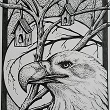 My project for course: Realistic Illustration of Birds with Imaginative Elements. Projekt z dziedziny R, sunek ołówkiem,  R, sunek,  R, sunek atramentem, Ilustracja naturalist i czna użytkownika Juliana Buglia - 19.09.2023