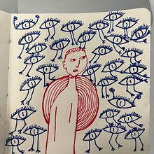 My project for course: "SOCIAL ANXİETY". Traditional illustration, Painting, Creativit, Pencil Drawing, and Drawing project by gulhanadisen - 09.17.2023