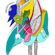 Coloring book. Design, Graphic Design, and Traditional illustration project by Meledh Bouheni - 12.28.2023