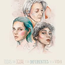 TODAS TAN IGUALES. Un proyecto de Ilustración digital e Ilustración editorial de Ana Sentieri - 18.09.2023