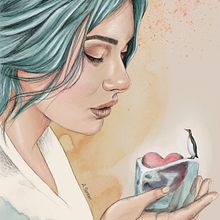 Amor a la deriva. Un proyecto de Ilustración digital e Ilustración editorial de Ana Sentieri - 18.09.2023