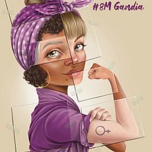Dia internacional de la mujer 2. Un proyecto de Ilustración digital de Ana Sentieri - 18.09.2023