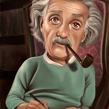Albert Einstein. Un proyecto de Ilustración digital de Ana Sentieri - 18.09.2023