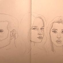My project for course: Portrait Sketchbooking: Explore the Human Face. Projekt z dziedziny Sketching,  R, sunek, Portret,  R, sunek art, st, czn i Sketchbook użytkownika agent_scarn - 04.02.2024
