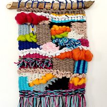 My project for course: Decorative Tapestries: Advanced Handloom Techniques. Embroider, Fiber Arts, Weaving, and Textile Design project by Agata Warzecha - 09.19.2023