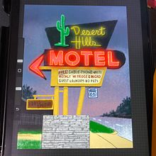 Learning Procreate. Digital Illustration project by Ashley Dowdy - 08.09.2023