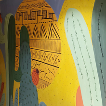 Mural Desierto. Projekt z dziedziny  Malarstwo, Dekoracja wnętrz, Projektowanie przestrzeni, Malarstwo dekorac i jne użytkownika Martha Mondragon - 10.05.2024