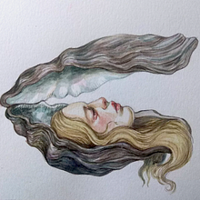 Sirenas. Traditional illustration, Painting, Watercolor Painting, and Drawing project by Sarah Medina Rojas - 09.19.2023