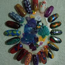 Meu projeto do curso: Introdução à nail art. Un projet de Design , Illustration traditionnelle, Peinture, Création de motifs , et Peinture décorative de Gabriela Barbosa - 18.09.2023