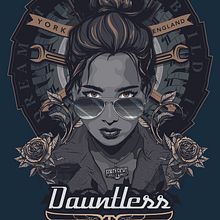 Dauntless CC Poster Illustration - My project for course: Portrait Illustration Techniques with Illustrator and Photoshop. Traditional illustration, and Digital Illustration project by jordanjonesdesign - 01.30.2022