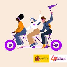Mujeres en Cifras. Instituto de las mujeres.. Un proyecto de Motion Graphics, Redes Sociales, Instagram y Marketing para Instagram de Cristina Fernández - 08.09.2022