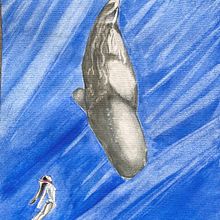 Il mio progetto del corso: Tecniche di illustrazione naturalistica: balene ad acquerello. Fine Arts, Painting, Watercolor Painting, and Naturalistic Illustration project by Isabella Guaitoli - 09.19.2023