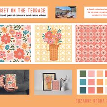 My project for course: Pattern design for homeware products. Graphic Design, Product Design, Pattern Design, and Digital Illustration project by Suzanne Rocha - 09.15.2023