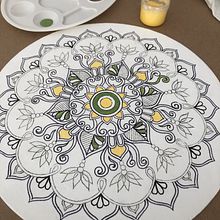 Mi proyecto del curso: Pintura de mandalas en acrílico con técnicas profesionales. Projekt z dziedziny  Malarstwo,  R, sunek, Malarstwo akr i lowe użytkownika Adri - 19.09.2023