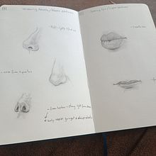 Mein Abschlussprojekt für den Kurs: Skizzenbuch für Porträts: Erkunde das menschliche Gesicht. Sketching, Drawing, Portrait Drawing, Artistic Drawing, and Sketchbook project by Kerstin - 09.21.2023