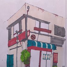 Poucas cores . Sketching, Drawing, Architectural Illustration, and Sketchbook project by Wallison Rômulo - 09.21.2023