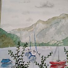 Mein Abschlussprojekt für den Kurs: Wasserlandschaften in Aquarell malen . % jolie_s tarafından hazırlanan Tablo, Suluboya Resim, Ve Doğalcı İllüstrasyon projesi - 09.21.2023