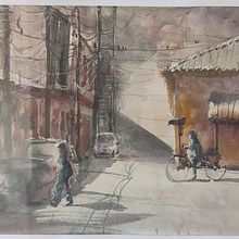 My project for course: Watercolor Fundamentals: Light and Color. Painting, Watercolor Painting, and Architectural Illustration project by spencer boxer - 09.22.2023