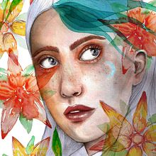 My project for course: Illustrated Portrait in Watercolor. Een project van Traditionele illustratie,  Beeldende kunst, Schilderij,  Tekening, Aquarelschilderen,  Portrettekening y  Artistieke tekening van Ayla Bkr - 22.09.2023