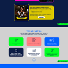 Landing Admisión UP. Web Design, Design, and UX / UI project by Viviam Nicole Goyzueta - 09.22.2023
