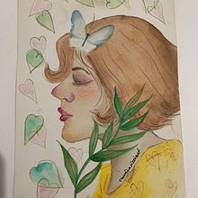 Meu projeto do curso: Retrato ilustrado em aquarela. Un progetto di Illustrazione tradizionale, Belle arti, Pittura, Disegno, Pittura ad acquerello, Disegno di ritratti e Disegno artistico di Cristina Lima - 23.09.2023