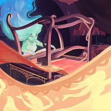 The Wish Weaver, Disney Art Challenge 11th edition. Concept Art, Digital Painting, and Character Design project by Manon Gibili - 04.30.2023