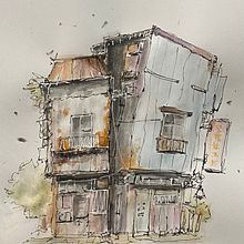 My project for course: Expressive Architectural Sketching with Colored Markers Ein Projekt aus dem Bereich Skizzenentwurf, Zeichnung, Architektonische Illustration, Sketchbook und Illustration mit Tinte von Melissa McAuliffe - 22.09.2023