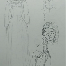 Mi proyecto del curso: Dibujo de personajes desde cero: retrata rostros y figuras. Traditional illustration, Character Design, Pencil Drawing, and Drawing project by Catalina - 09.19.2023