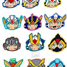 Megaman X Stickers Set. Un progetto di Disegno digitale di Alexandra Silverio - 08.03.2023