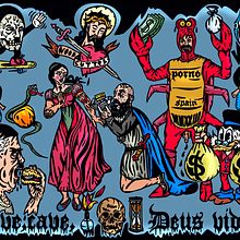 cave,cave,Deus videt.. Vector Illustration project by woodcutter Manero - 09.25.2023