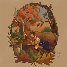 Chiara and the boss - Cozy autumn cammeo. Projekt z dziedziny Ilustracja c, frowa i Projektowanie postaci użytkownika Benedetta Anzuini - 25.09.2023