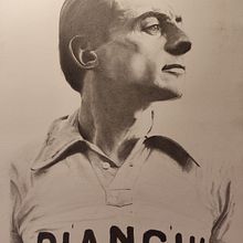 Retrato Fausto Coppi - grafito. Drawing, Pencil Drawing, Portrait Drawing, Realistic Drawing, Artistic Drawing, and Fine Arts project by César Delgado - 03.19.2023