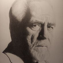 Retrato Brian Cox - Logan Roy - "Succesion". Drawing, Pencil Drawing, Portrait Drawing, Realistic Drawing, Artistic Drawing, Film, Video, TV, Film, and Fine Arts project by César Delgado - 09.25.2023