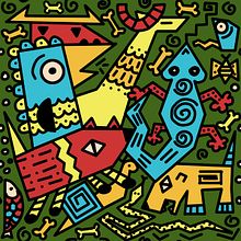My project for course: Analog and Digital Pattern Design. Projekt z dziedziny Sitodruk, Pattern design i Stemple użytkownika meekeetza - 25.09.2023