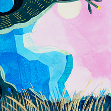 My project for course: Fantasy Landscapes with Watercolor & Gouache. Fine Arts, Painting, Watercolor Painting, Naturalistic Illustration, and Gouache Painting project by Eva - 09.26.2023