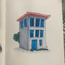 Mi proyecto del curso: Dibujo arquitectónico expresivo con marcadores de colores. Sketching, Drawing, Architectural Illustration, Sketchbook, Ink Illustration, and Traditional illustration project by Rebeca Vilchez - 09.26.2023