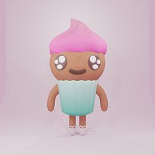 Mi proyecto del curso: Creación de personajes kawaii en 3D con Blender. Projekt z dziedziny Trad, c, jna ilustracja, Projektowanie postaci, Ilustracja c, frowa,  Modelowanie 3D i Manga użytkownika Joshua Gómez - 27.09.2023