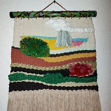 Mi proyecto del curso: Tejido contemporáneo de tapices. Arts, Crafts, Interior Decoration, Fiber Arts, Weaving, and Textile Design project by Estela Jimenez G - 09.27.2023