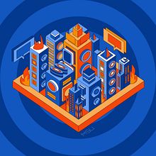 My project for course: Isometric Vector Illustrations from Scratch. Un progetto di Illustrazione vettoriale e Illustrazione digitale di msajjana - 27.09.2023
