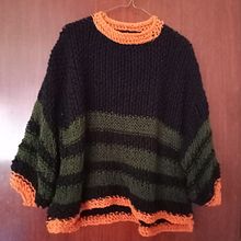 Mi proyecto del curso: Introducción al tejido de punto de prendas oversize. Projekt z dziedziny Projektowanie dodatków, Projektowanie mod,  Tkactwo i Dziewiarstwo Ręczne użytkownika Fabiola Hernández - 24.09.2023