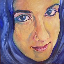 Lini Capelli  Retrato con pintura al óleo: Valentina. Fine Arts, Painting, and Oil Painting project by Aline Vargas - 09.27.2023
