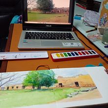 Mi proyecto del curso: Cuaderno de viaje en acuarela. Un projet de Illustration traditionnelle, Aquarelle, Illustration architecturale , et Carnet de croquis de Blanca Angélica González - 28.09.2023