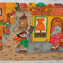 La Navidad de María. Un proyecto de Ilustración tradicional de Alejandra Aravena - 22.12.2021