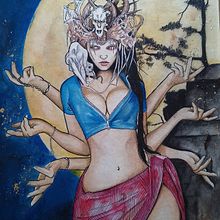 Mi proyecto del curso: Personajes fantásticos con tinta y acuarela . Un progetto di Illustrazione tradizionale, Character design, Disegno a matita, Disegno, Pittura ad acquerello e Illustrazione con inchiostro di Carlos Adrián De La Paz Almaraz - 28.09.2023