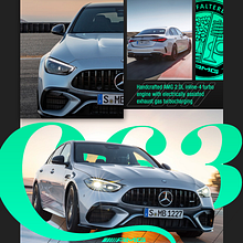 AMG C63 E Performance Poster Ein Projekt aus dem Bereich Design, Design von Kraftfahrzeugen und Verlagsdesign von Douglas Isaias da Silva e Souza - 21.09.2023