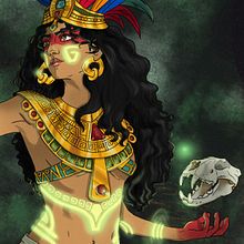 Curso diseño de personajes para concept art, Bruja Maya.. Un proyecto de Ilustración tradicional, Diseño de personajes, Ilustración digital, Videojuegos, Concept Art y Diseño de videojuegos de Natalia Chico Soria - 15.10.2023