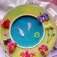 Mi proyecto del curso: Bordado en doble bastidor con puntadas en relieve Ein Projekt aus dem Bereich Stickerei und Textildesign von Mariana Ruiz - 01.10.2023